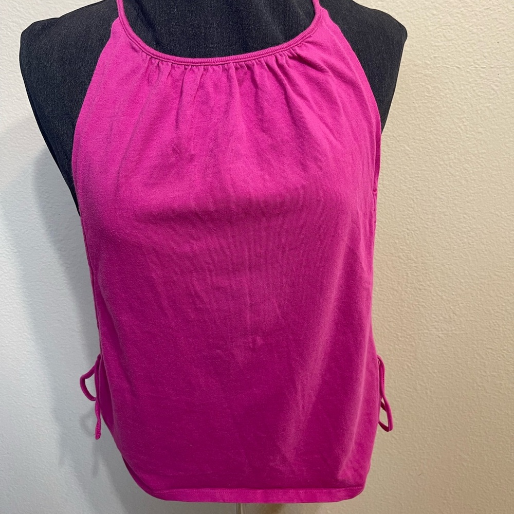 Miley Cyrus & Max Azria Pink Sleeveless Halter Tank Top XS. Ti